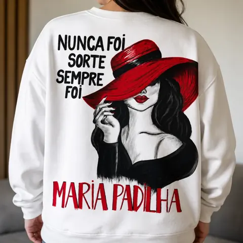 Moletom pintado, peça feita à mão