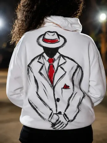 Moletom pintado, peça feita à mão