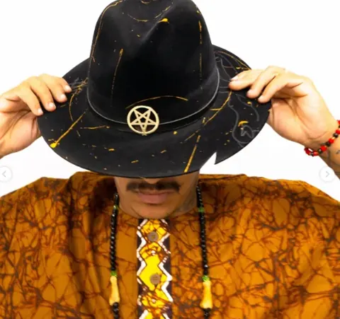 Chapéu de Exu cód. Samuel, peça feita à mão
