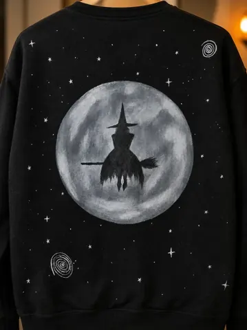 Moletom pintado, peça feita à mão